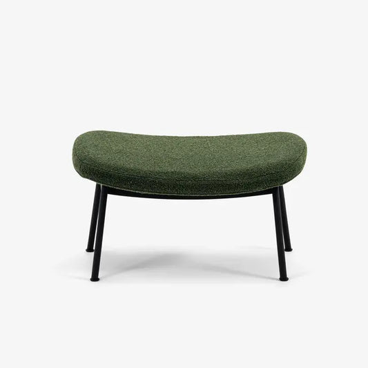 Ella Tubular Ottoman-Orsetto-Moss-Black Case Furniture